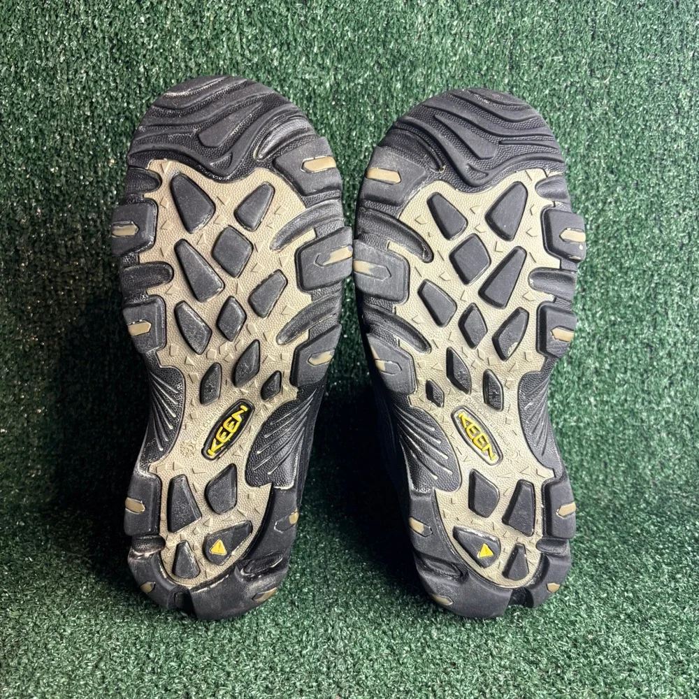 Keen Delta Leather Waterproof Hiking Outdoor Trail Winter Boots Black Mens Sz 10